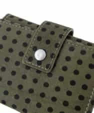 BPYES27130 MK MICHEL KLEIN BAG(MK ミッシェルクラン バッグ) ホースヘア ドット柄三つ折り財布 カーキ