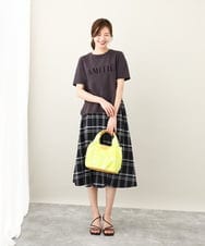 BPYEV21110 MK MICHEL KLEIN BAG(MK ミッシェルクラン バッグ) [2WAY]アートペイントデザインハンドバッグ オレンジ