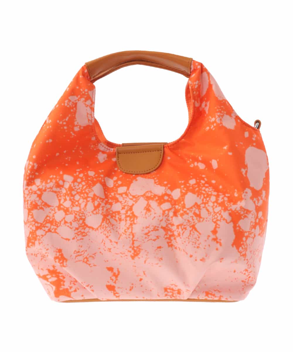 BPYEV21110 MK MICHEL KLEIN BAG(MK ミッシェルクラン バッグ) 【2WAY】アートペイントデザインハンドバッグ オレンジ
