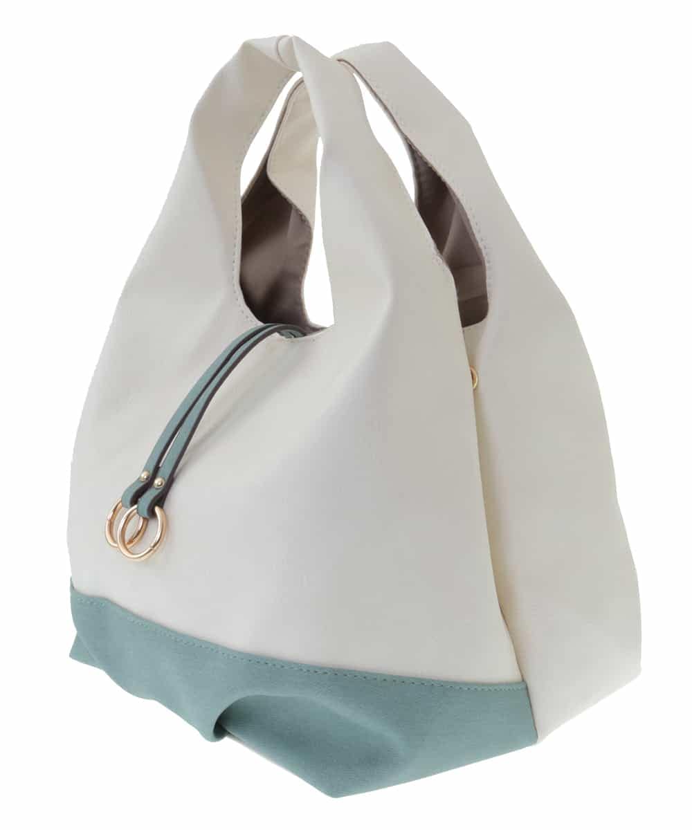 BPYGQ41068 MK MICHEL KLEIN BAG(MK ミッシェルクラン バッグ) バイカラーミニトート アイボリー
