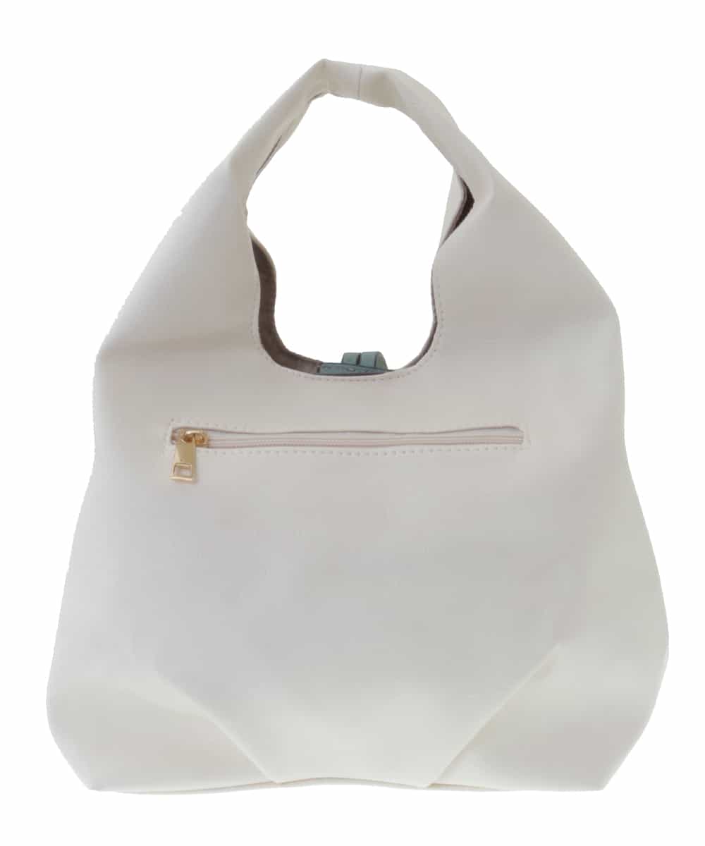 BPYGQ41068 MK MICHEL KLEIN BAG(MK ミッシェルクラン バッグ) バイカラーミニトート アイボリー