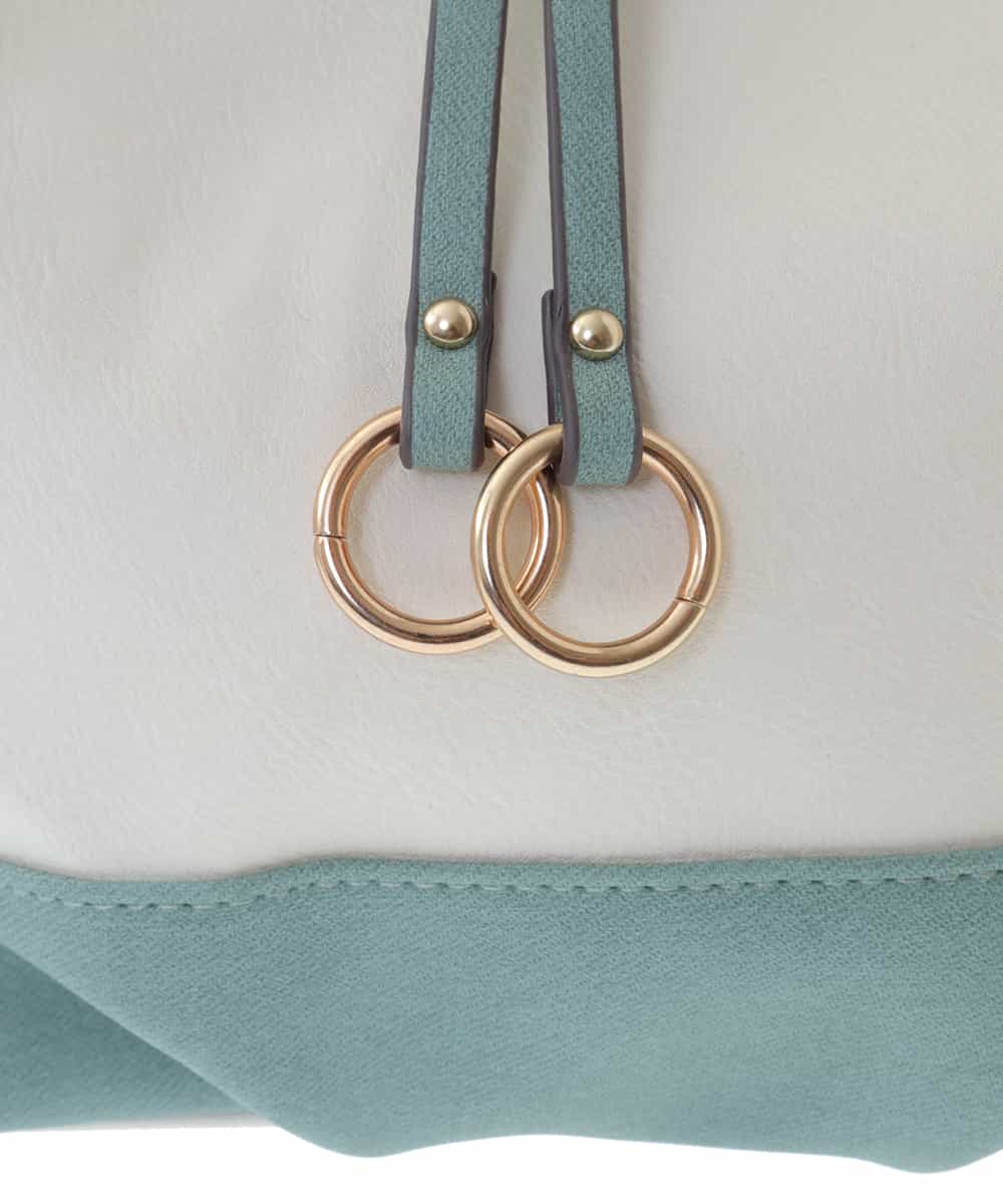 BPYGQ41068 MK MICHEL KLEIN BAG(MK ミッシェルクラン バッグ) バイカラーミニトート アイボリー