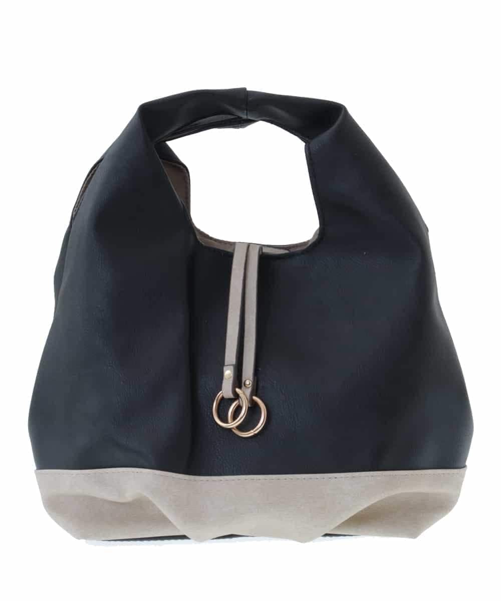 BPYGQ41068 MK MICHEL KLEIN BAG(MK ミッシェルクラン バッグ) バイカラーミニトート ブラック