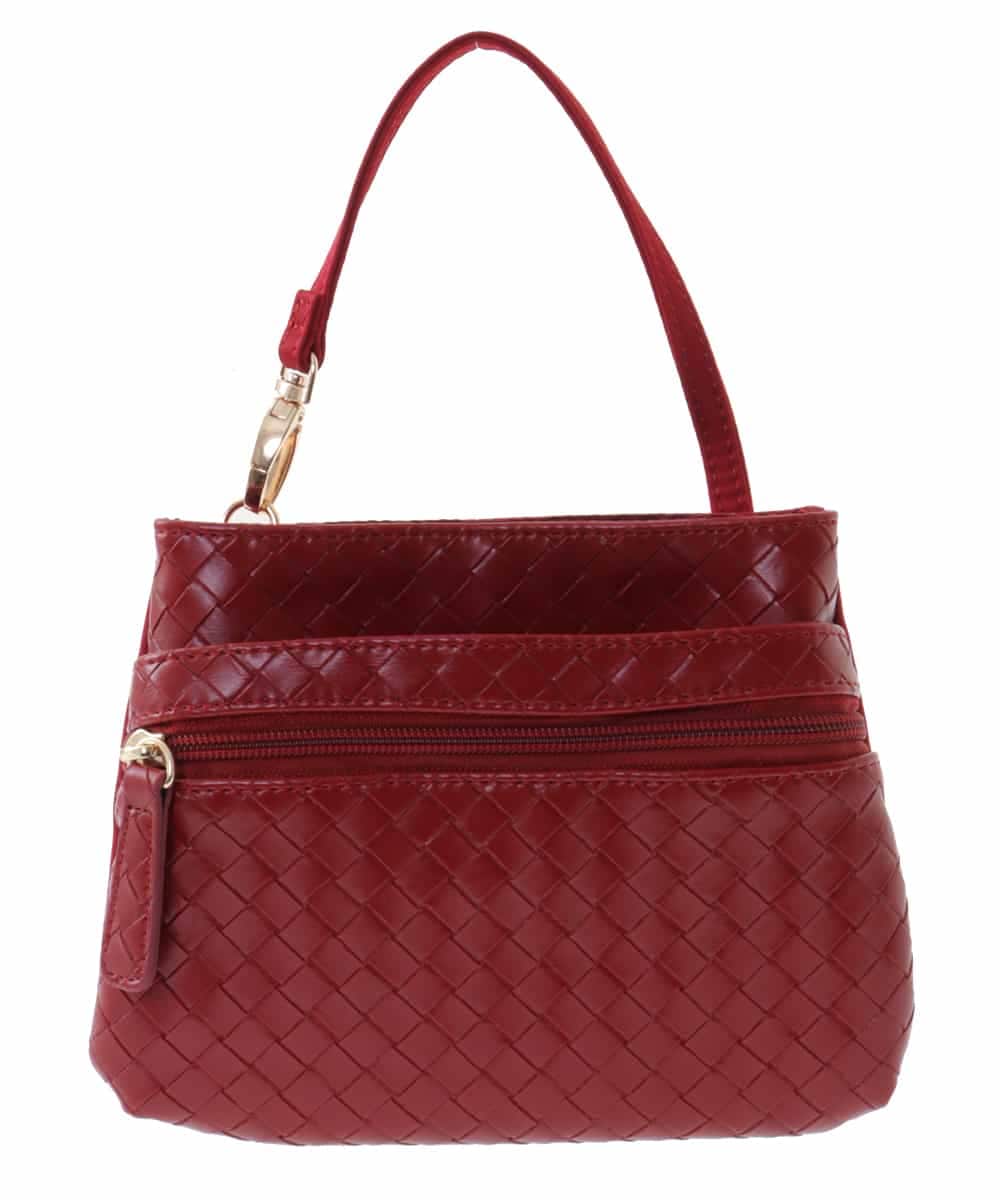 BPYJM81038 MK MICHEL KLEIN BAG(MK ミッシェルクラン バッグ) ストラップ付きミニポーチ レッド