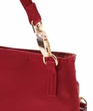 BPYJM81038 MK MICHEL KLEIN BAG(MK ミッシェルクラン バッグ) ストラップ付きミニポーチ レッド