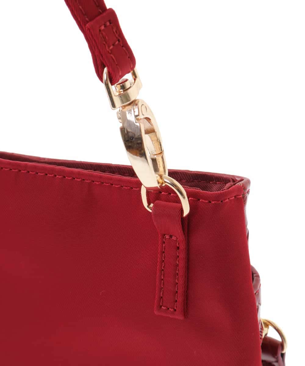BPYJM81038 MK MICHEL KLEIN BAG(MK ミッシェルクラン バッグ) ストラップ付きミニポーチ レッド