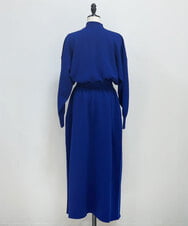 CAEAR04396 blue serge(ブルーサージ) ロロピアーナウールシックドレス ブルー