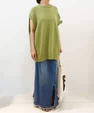 CAFAR05148 blue serge(ブルーサージ) ECOスリットベスト グリーン