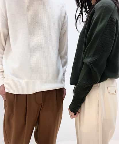 CAFAR06148 blue serge ECOレイヤードニット