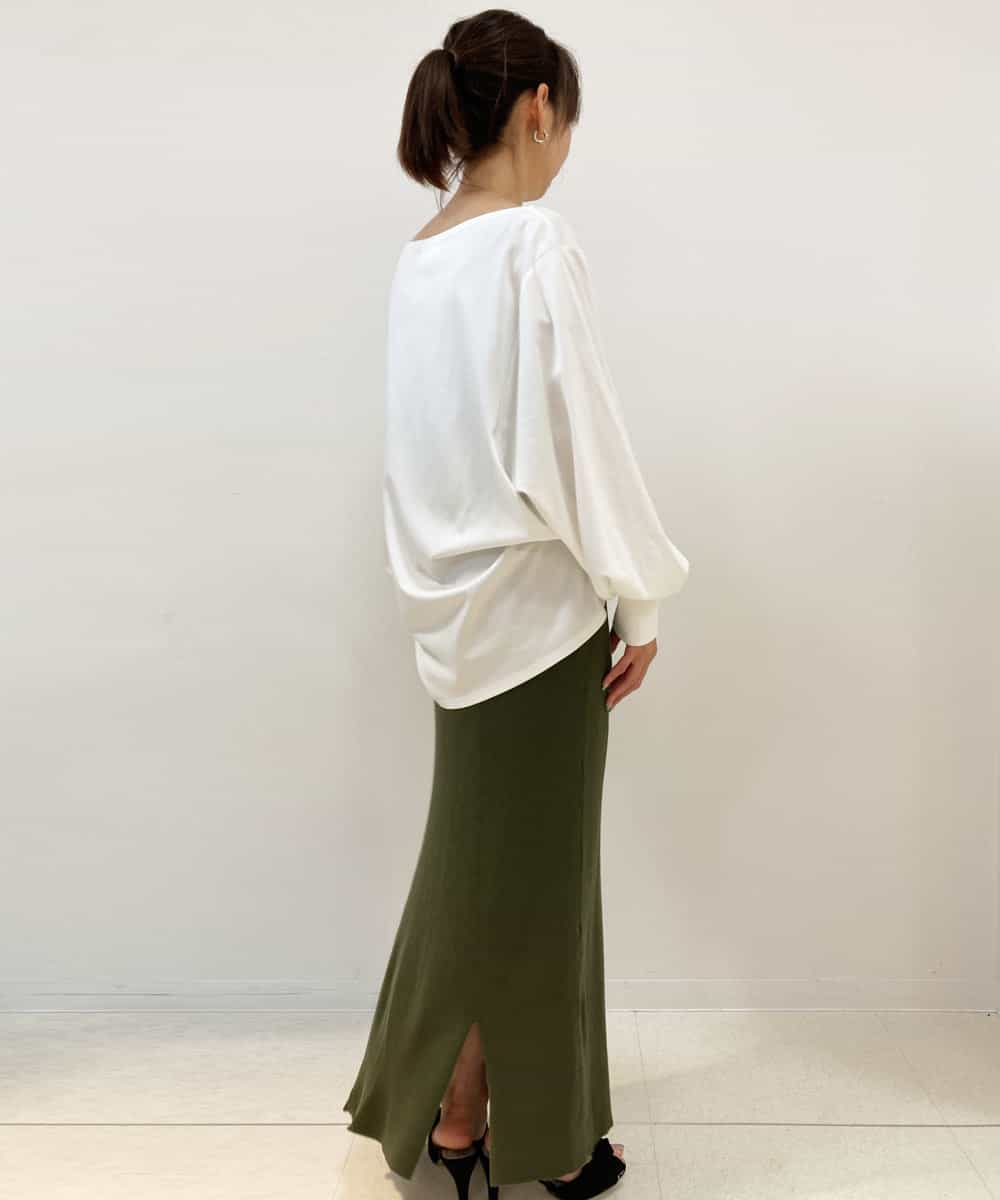 アシメトリーニットタイトスカート