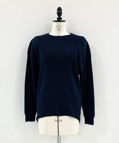 CAKAU02187 blue serge SUVINサーマルパッチプルオーバー