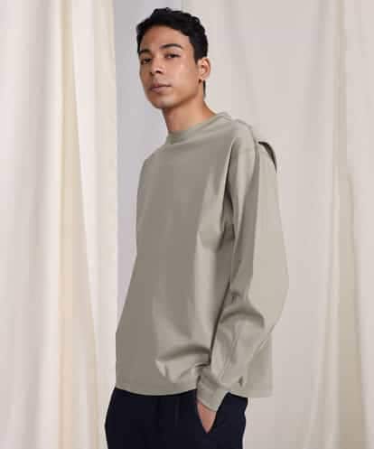 CAKGR05088 blue serge アクションプリーツロングTシャツ[涼]