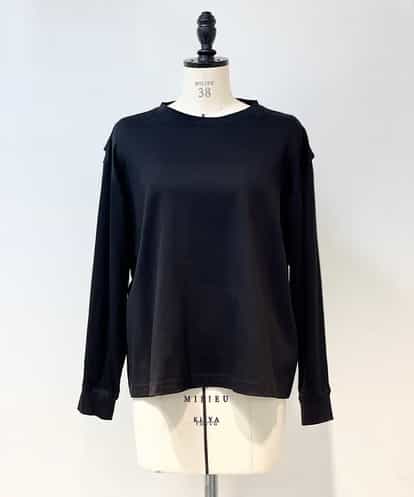 CAKGR06069 blue serge アクションプリーツロングTシャツ[涼]