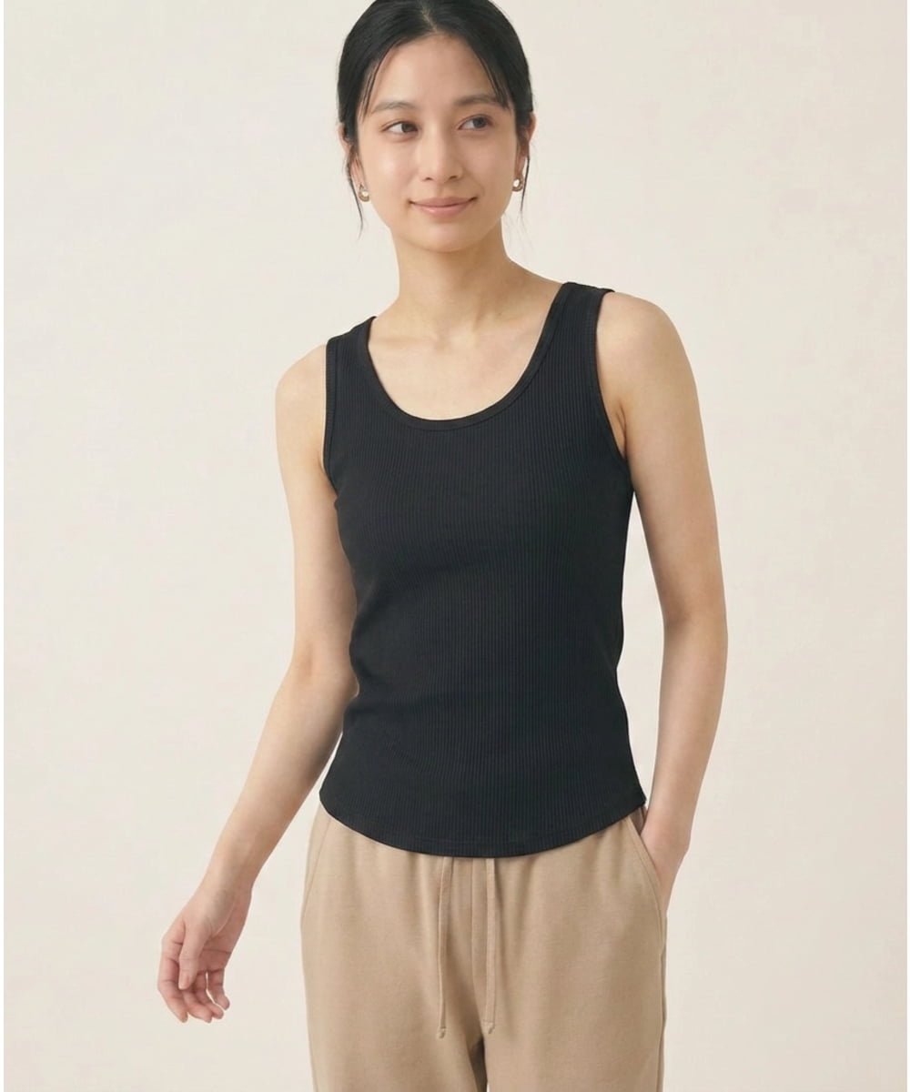 CAKID02054 Skinea(スキネア) モイストベーシックタンクトップ ブラック