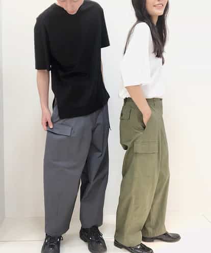 CALAR03110 blue serge ハイカウントチノパンツ