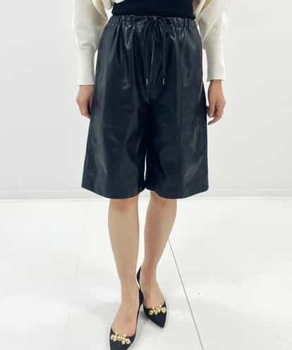 CALGR02126 blue serge ECO レザーショートパンツ