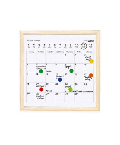 CCYJS66018 LIFE STYLE SELECTION White Board Calendar