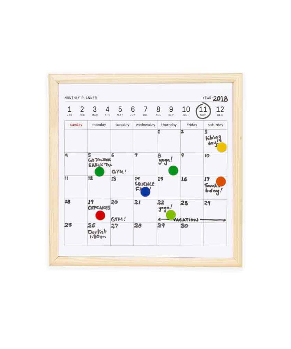 CCYJS66018 LIFE STYLE SELECTION(ライフスタイルセレクション) White Board Calendar ホワイト
