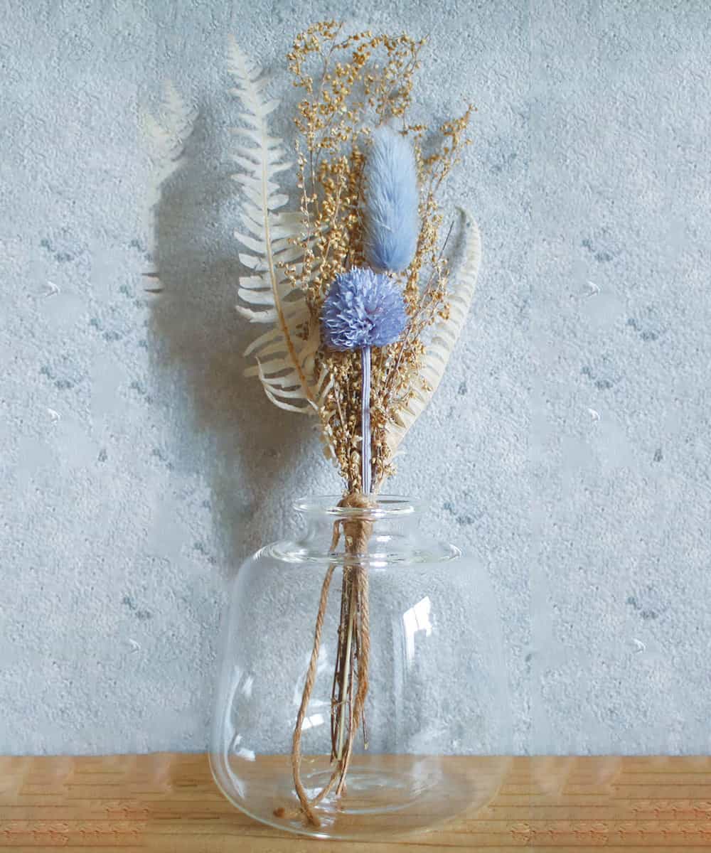 CCYRR05168 LIFE STYLE SELECTION(ライフスタイルセレクション) Dry Flower　イントゥザラウンドベース ライトブルー