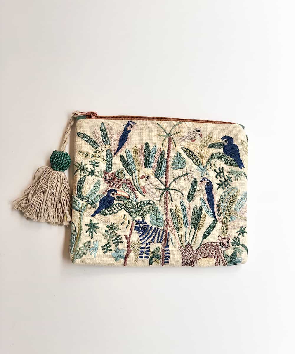 ジャングル刺繍ポーチ その他のグッズ 小物 Life Style Selection ライフスタイルセレクション イトキンオンラインストア