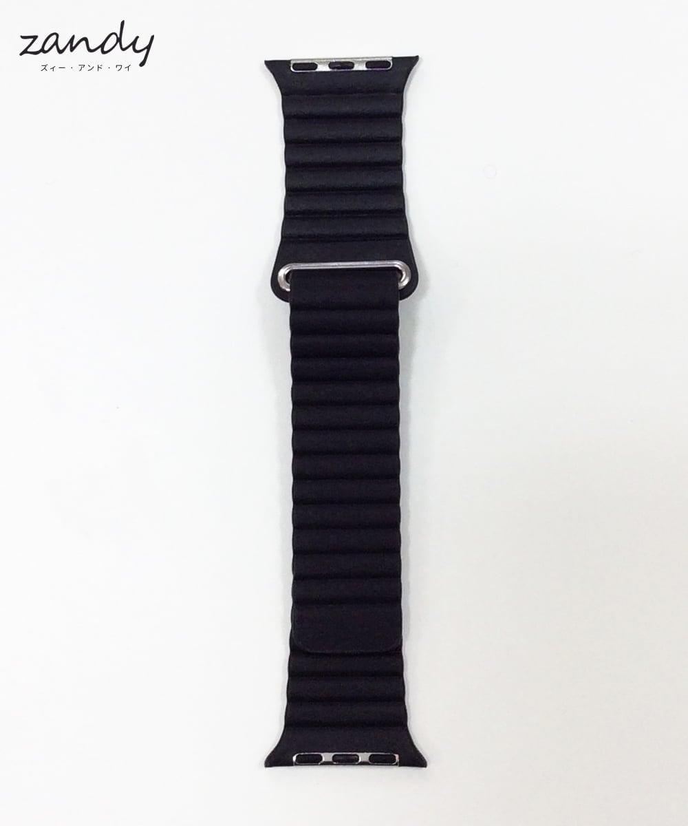 CCYRS24298 LIFE STYLE SELECTION(ライフスタイルセレクション) Apple Watch専用／レザーループベルト Black