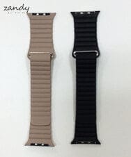 CCYRS24298 LIFE STYLE SELECTION(ライフスタイルセレクション) Apple Watch専用／レザーループベルト Black