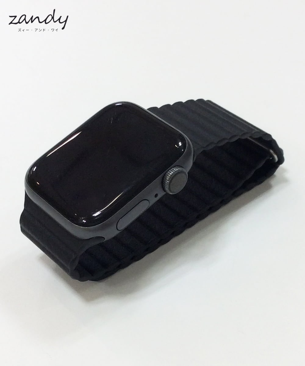 CCYRS24298 LIFE STYLE SELECTION(ライフスタイルセレクション) Apple Watch専用／レザーループベルト Black