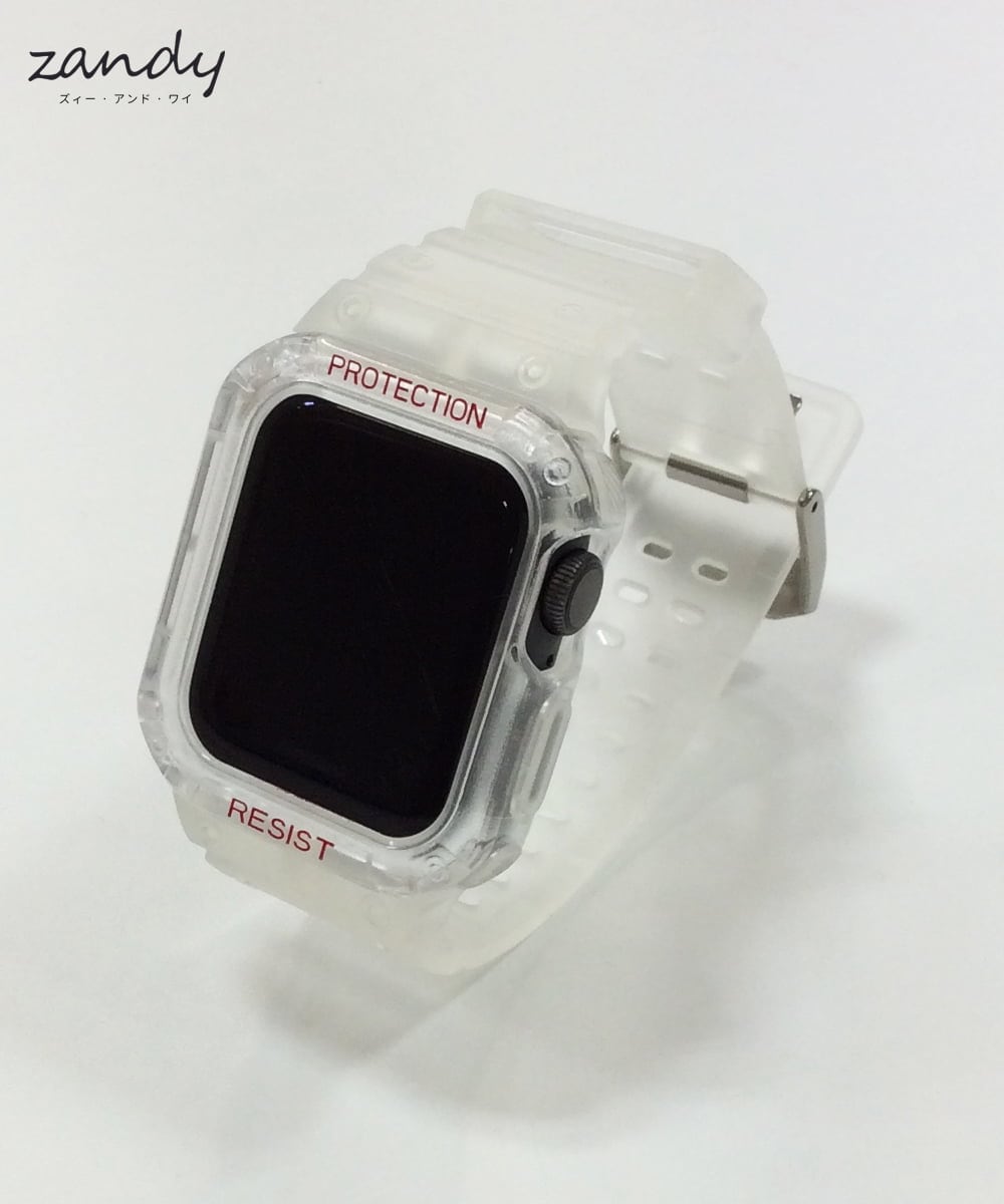 CCYRS26325 LIFE STYLE SELECTION(ライフスタイルセレクション) Apple Watch専用／スポーツ一体式バンド Clear