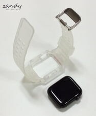 CCYRS26325 LIFE STYLE SELECTION(ライフスタイルセレクション) Apple Watch専用／スポーツ一体式バンド Clear