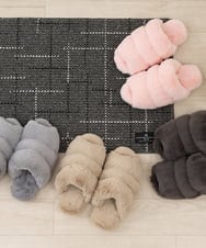 CFYAG13033 BUYERS SELECT(バイヤーズ セレクト) 【senko】Boappa（ボアッパ） オープントゥスリッパ ベージュ