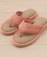CFYHD04020 BUYERS SELECT(バイヤーズ セレクト) 【senko】SDS/87o（ハナオ）鼻緒つきスリッパ/サニーサニー コーラルピンク