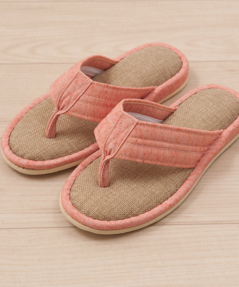 CFYHD04020 BUYERS SELECT(バイヤーズ セレクト) 【senko】SDS/87o（ハナオ）鼻緒つきスリッパ/サニーサニー コーラルピンク