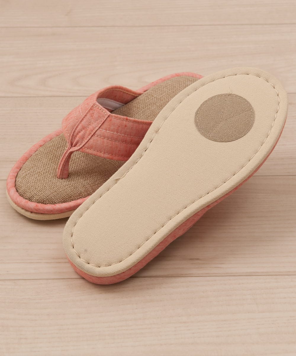 CFYHD04020 BUYERS SELECT(バイヤーズ セレクト) 【senko】SDS/87o（ハナオ）鼻緒つきスリッパ/サニーサニー コーラルピンク