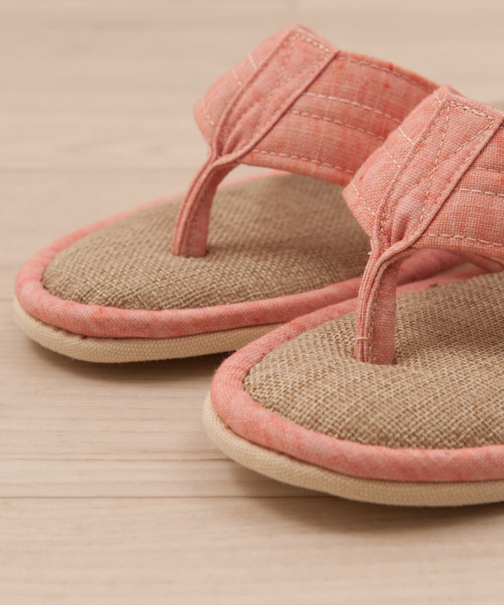 CFYHD04020 BUYERS SELECT(バイヤーズ セレクト) 【senko】SDS/87o（ハナオ）鼻緒つきスリッパ/サニーサニー コーラルピンク