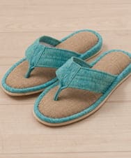 CFYHD04020 BUYERS SELECT(バイヤーズ セレクト) 【senko】SDS/87o（ハナオ）鼻緒つきスリッパ/サニーサニー ターコイズブルー