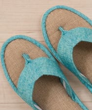 CFYHD04020 BUYERS SELECT(バイヤーズ セレクト) 【senko】SDS/87o（ハナオ）鼻緒つきスリッパ/サニーサニー ターコイズブルー