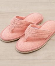 CFYHD05025 BUYERS SELECT(バイヤーズ セレクト) 【senko】SDS/87o（ハナオ）タオル地スリッパ/モラ コーラルピンク