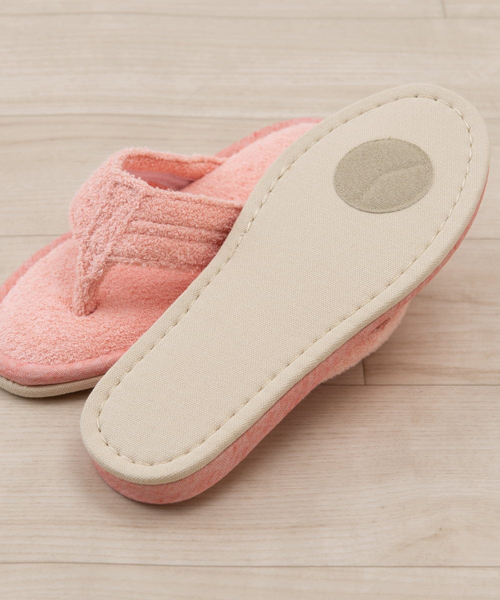 CFYHD05025 BUYERS SELECT(バイヤーズ セレクト) 【senko】SDS/87o（ハナオ）タオル地スリッパ/モラ コーラルピンク