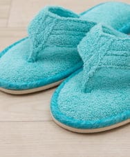 CFYHD05025 BUYERS SELECT(バイヤーズ セレクト) 【senko】SDS/87o（ハナオ）タオル地スリッパ/モラ ターコイズブルー