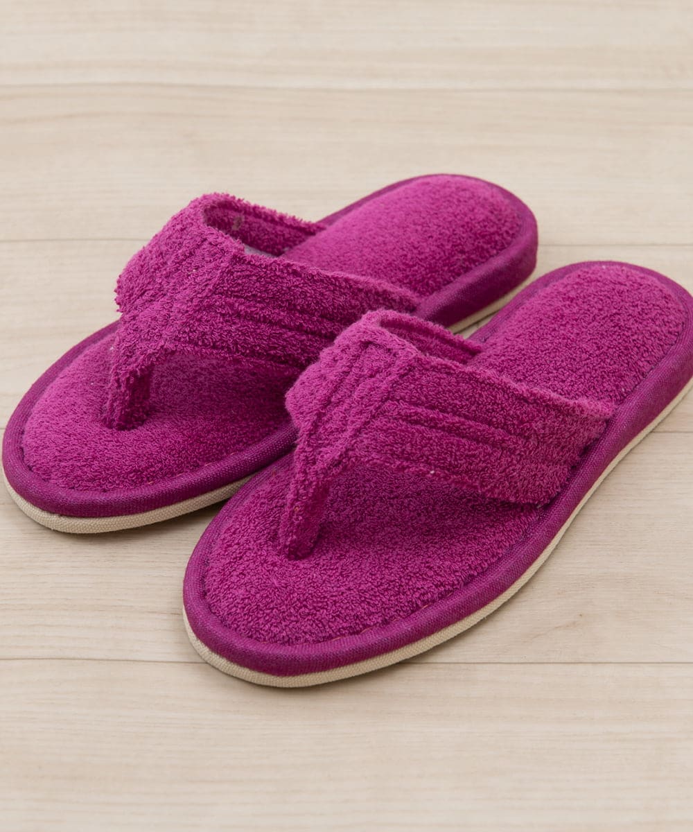 CFYHD05025 BUYERS SELECT(バイヤーズ セレクト) 【senko】SDS/87o（ハナオ）タオル地スリッパ/モラ ローズ