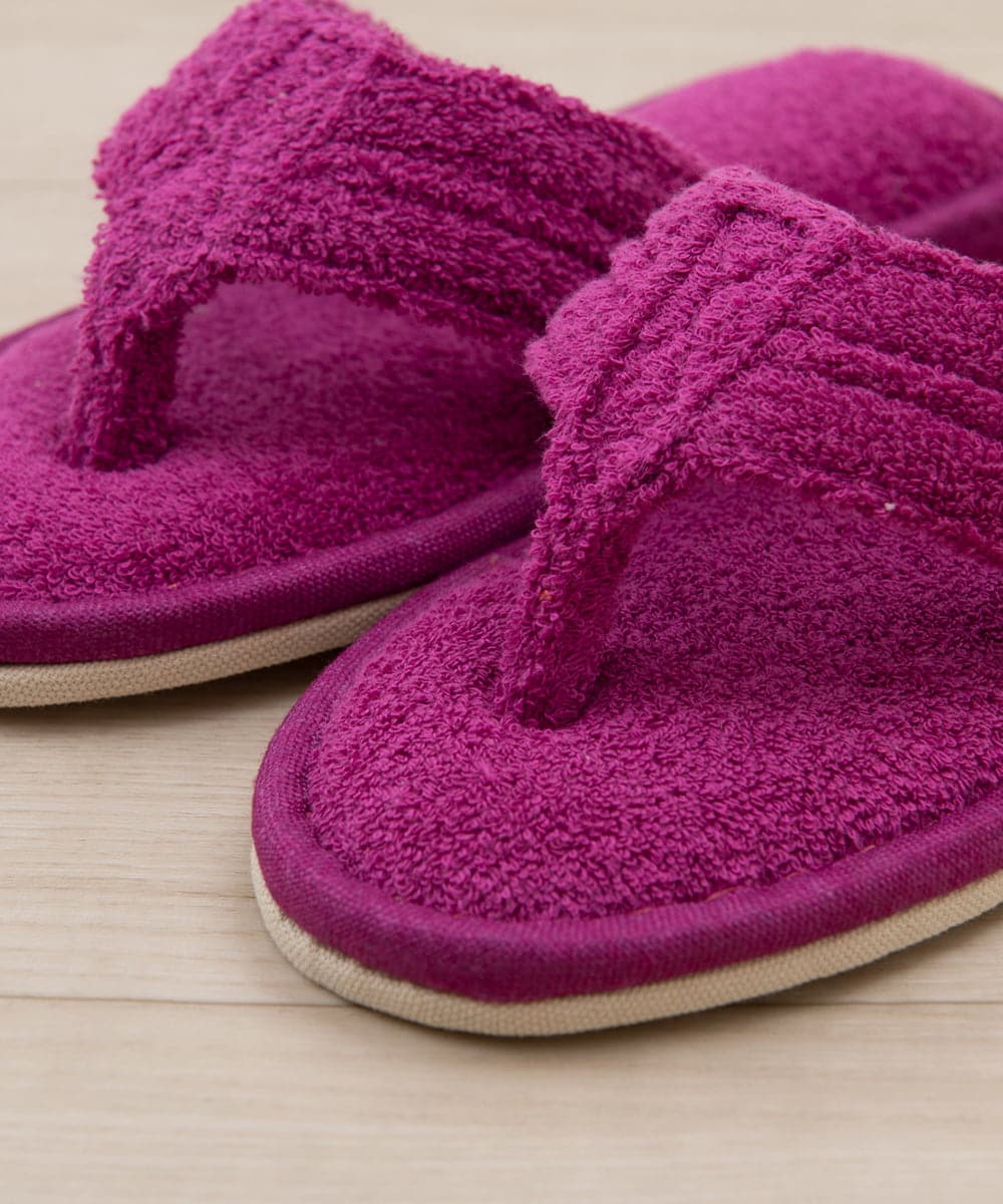 CFYHD05025 BUYERS SELECT(バイヤーズ セレクト) 【senko】SDS/87o（ハナオ）タオル地スリッパ/モラ ローズ