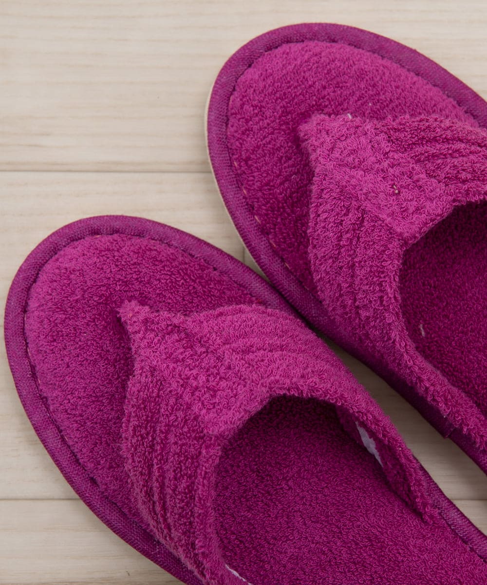 CFYHD05025 BUYERS SELECT(バイヤーズ セレクト) 【senko】SDS/87o（ハナオ）タオル地スリッパ/モラ ローズ