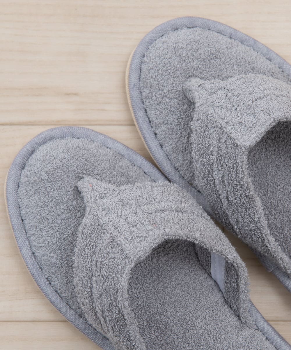 CFYHD05025 BUYERS SELECT(バイヤーズ セレクト) 【senko】SDS/87o（ハナオ）タオル地スリッパ/モラ グレー