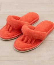 CFYHD06028 BUYERS SELECT(バイヤーズ セレクト) 【senko】SDS/87o（ハナオ）タオル地5本指スリッパ/ルポ オレンジ