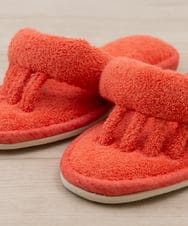 CFYHD06028 BUYERS SELECT(バイヤーズ セレクト) 【senko】SDS/87o（ハナオ）タオル地5本指スリッパ/ルポ オレンジ