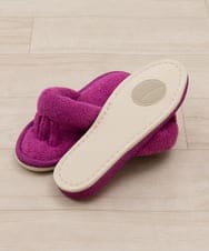 CFYHD06028 BUYERS SELECT(バイヤーズ セレクト) 【senko】SDS/87o（ハナオ）タオル地5本指スリッパ/ルポ ローズ