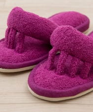 CFYHD06028 BUYERS SELECT(バイヤーズ セレクト) 【senko】SDS/87o（ハナオ）タオル地5本指スリッパ/ルポ ローズ