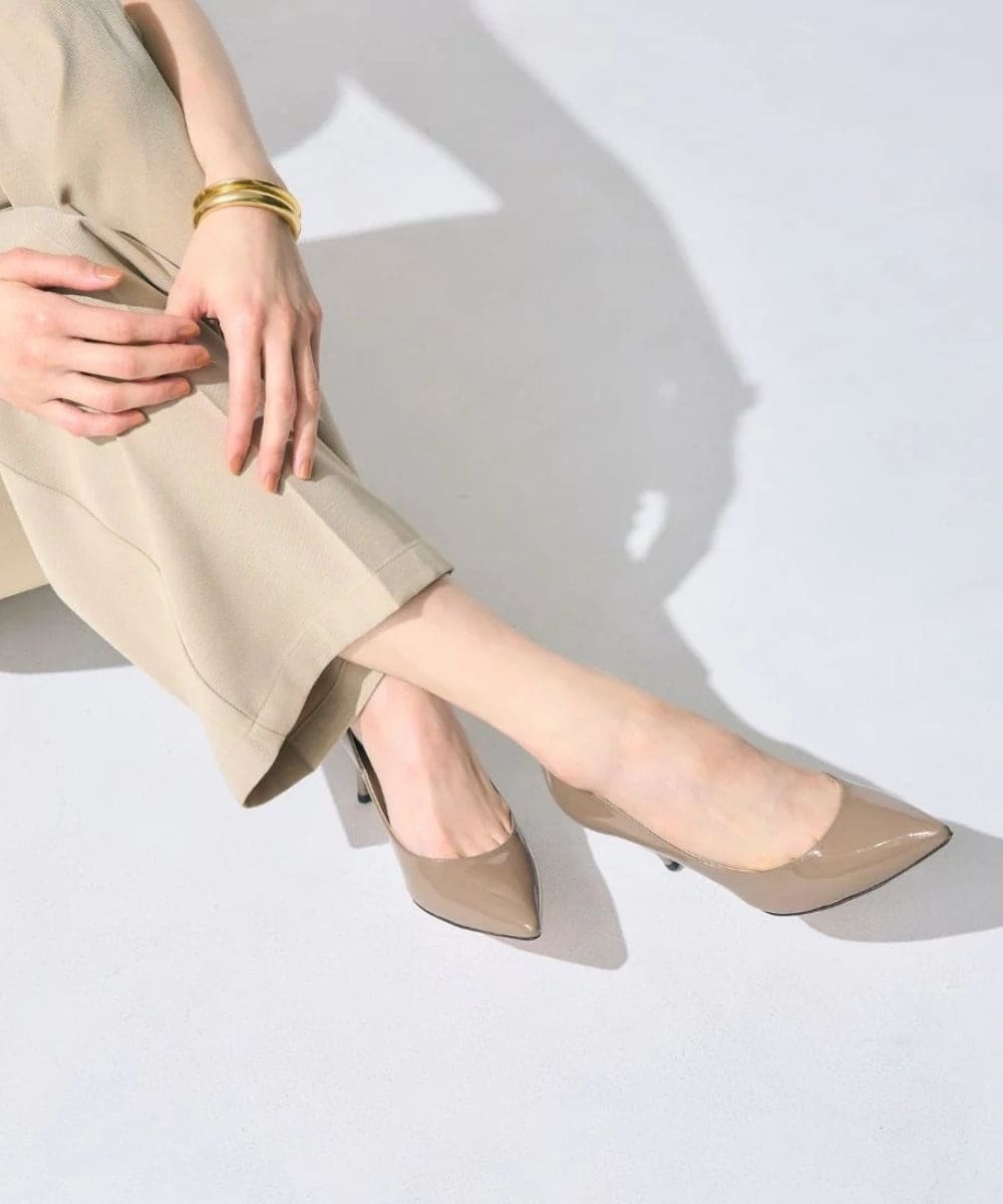 CG6HA03220 BUYERS SELECT(バイヤーズ セレクト) 【SEVEN TWELVE THIRTY】LovelyWalk ポインテッドトゥパンプス オークエナメル