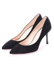 CG6HA03220 BUYERS SELECT(バイヤーズ セレクト) 【SEVEN TWELVE THIRTY】LovelyWalk ポインテッドトゥパンプス ブラックスエード