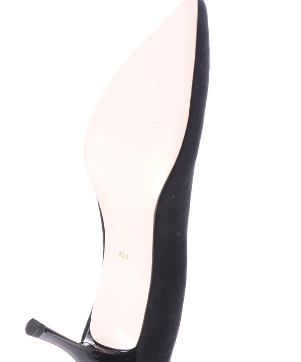 CG6HA03220 BUYERS SELECT(バイヤーズ セレクト) 【SEVEN TWELVE THIRTY】LovelyWalk ポインテッドトゥパンプス ブラックスエード